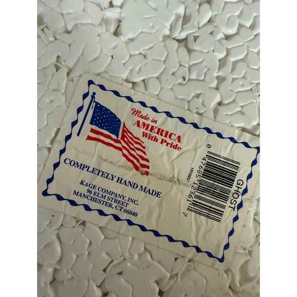 Vintage Melted Plastic Popcorn Ghost Halloween Decor - Picture 5 of 5